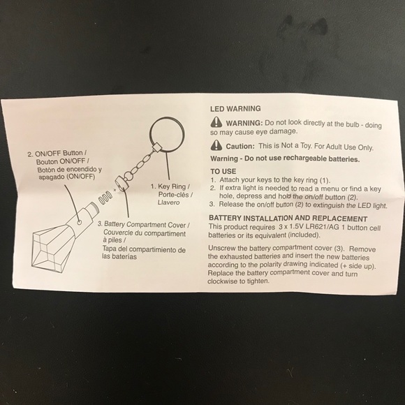 NWT Avon Lightup Birthstone Keychain Emerald - Picture 9 of 11